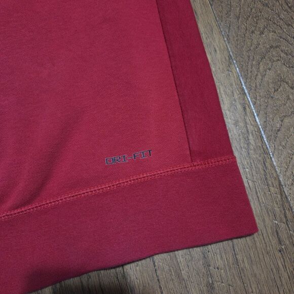 Nike Air Jordan Sweatshirt Mens Large Red Jumpman Crewneck Pullover Dri Fit - Picture 6 of 10